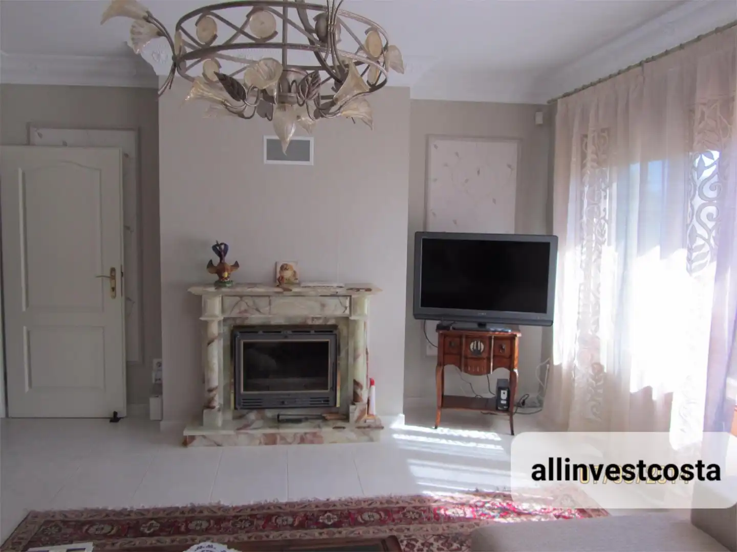 Wohnzimmer von Country house zum Verkauf in Moraira mit Klimaanlage, Heizung und Privatgarten