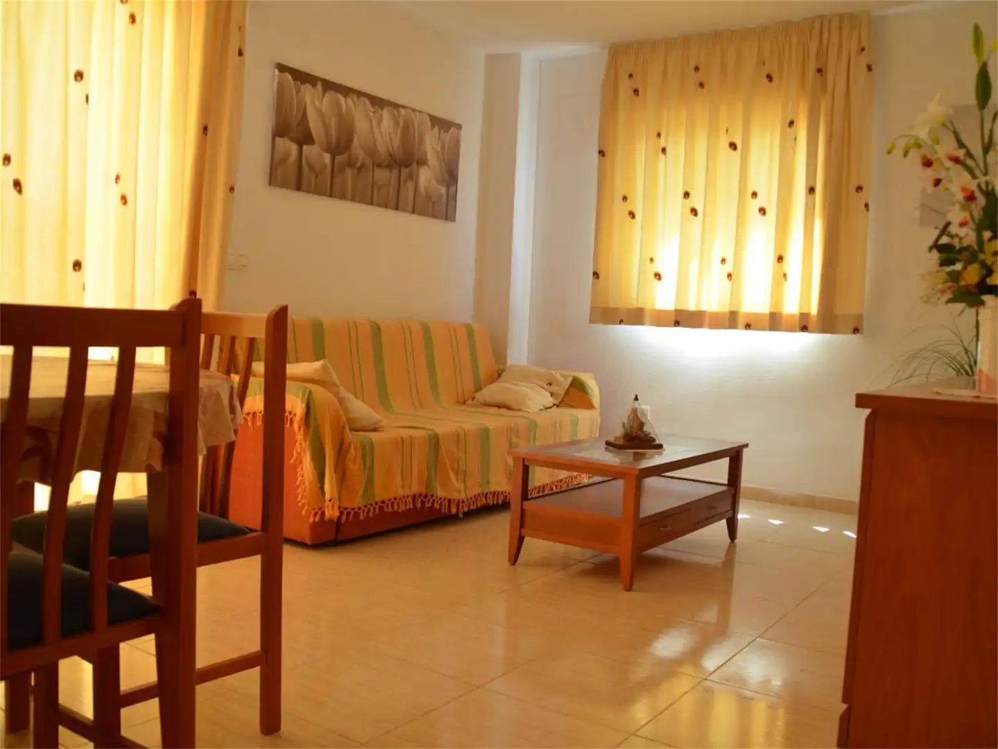 Pis en venda a Avenida Central, 30, Playa Coral -Torremar Sala d'estar de Pis en venda en Oropesa del Mar / Orpesa amb Aire condicionat, Terrassa i Piscina