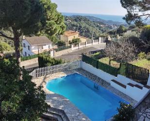 Swimming pool of House or chalet for sale in Sant Iscle de Vallalta  with Air Conditioner, Terrace and Swimming Pool