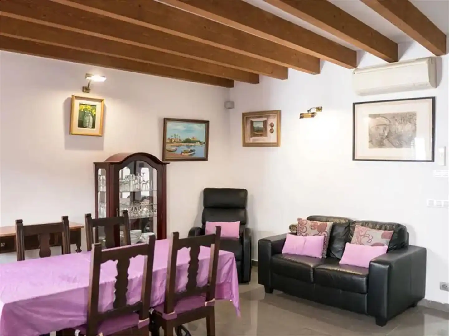 Living room of Detached homes for sale in Pollença  with Air Conditioner and Balcony