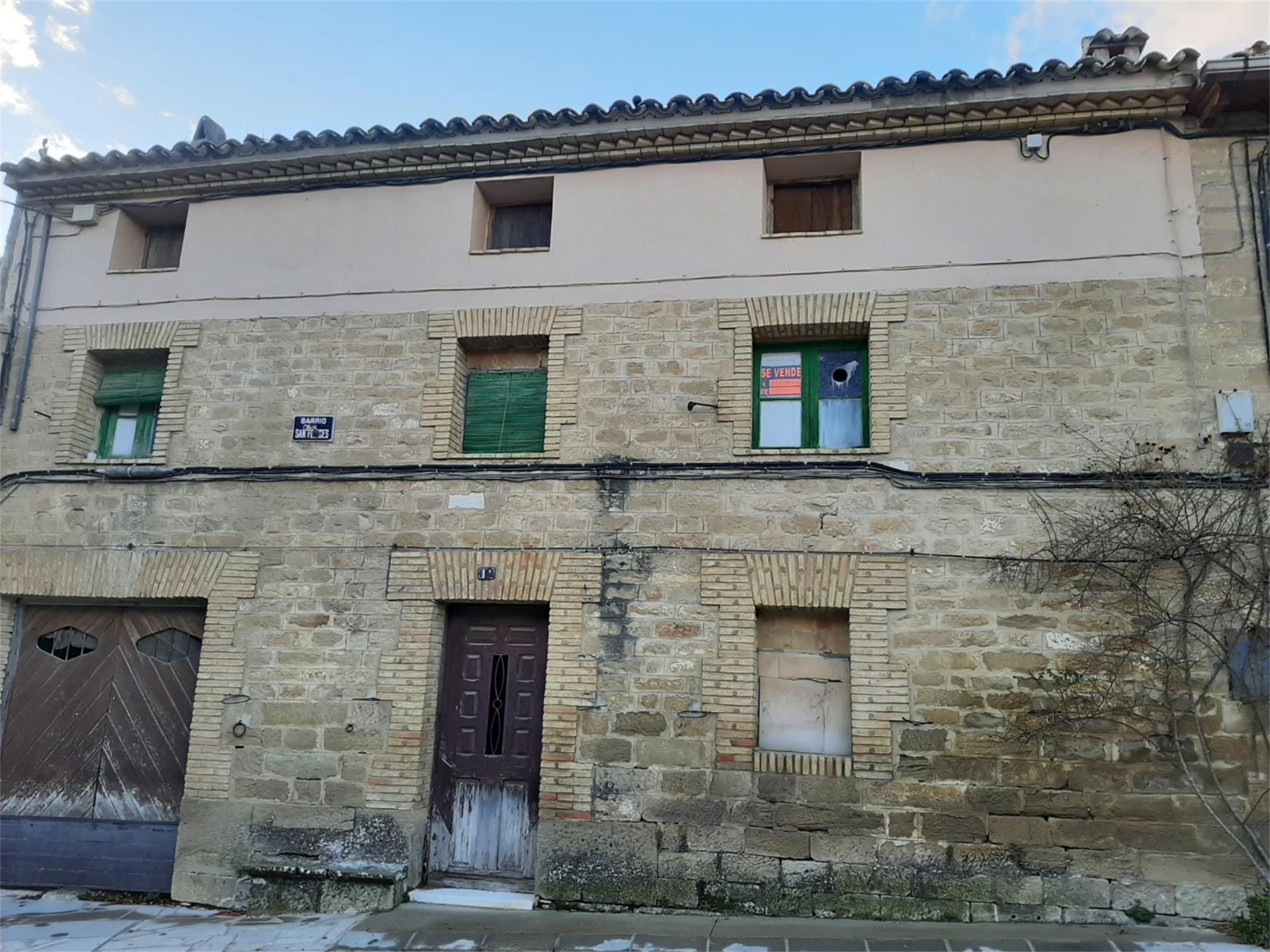 Exterior view of Single-family semi-detached for sale in Uncastillo