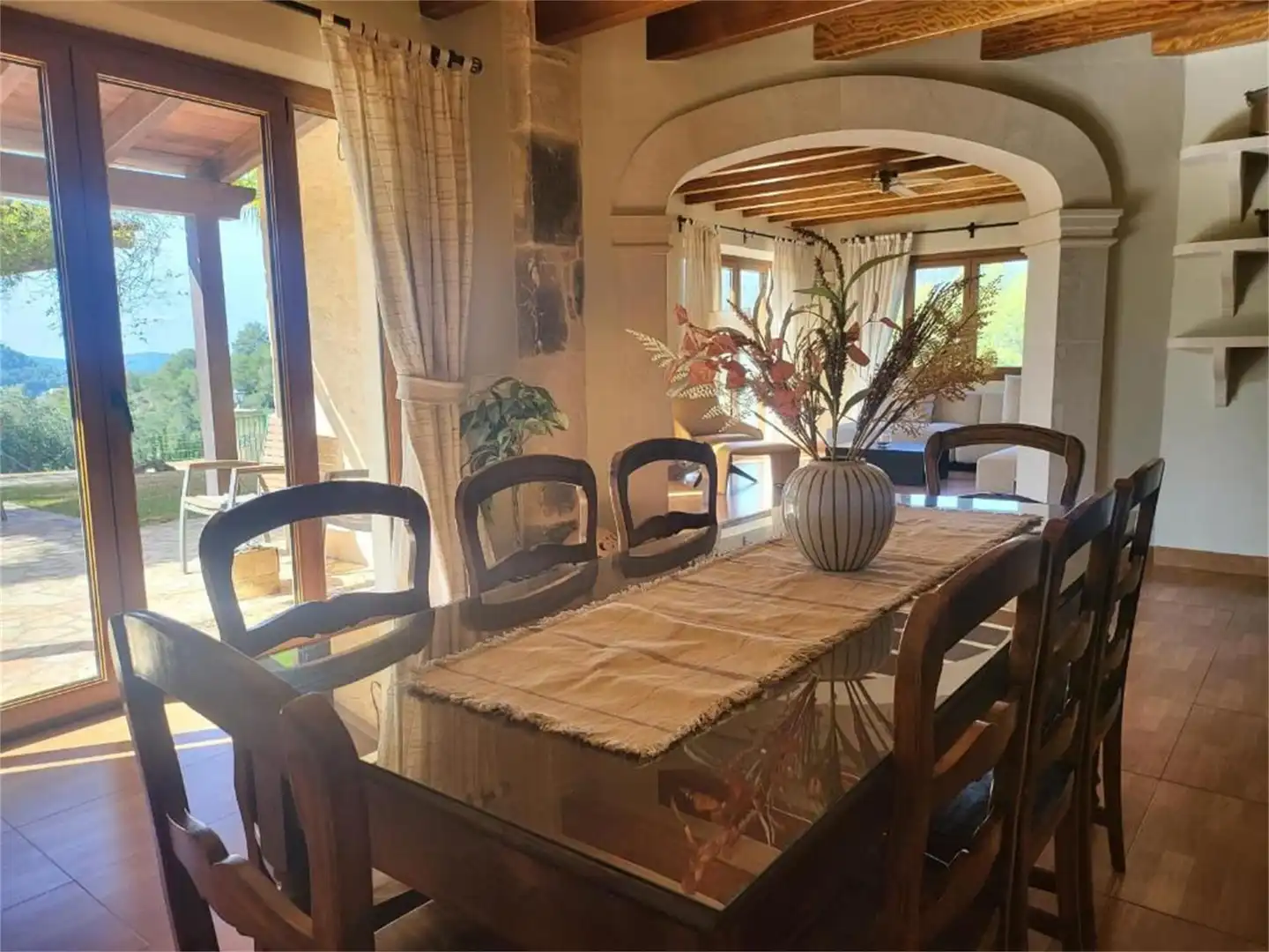 Menjador de Casa o xalet de lloguer en Felanitx amb Aire condicionat, Calefacció i Jardí privat