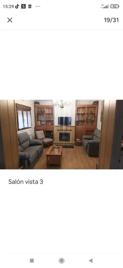 Casa adosada en venta en Calle Hospital, 11, Medinaceli Sala de estar de Casa adosada en venta en Medinaceli con Calefacción, Jardín privado y Amueblado