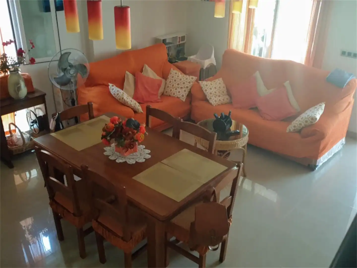 Wohnung zum Verkauf in Partida Partidor-medio, Playa - Ben Afeli Wohnzimmer von Wohnung zum Verkauf in Almazora / Almassora mit Klimaanlage, Heizung und Privatgarten