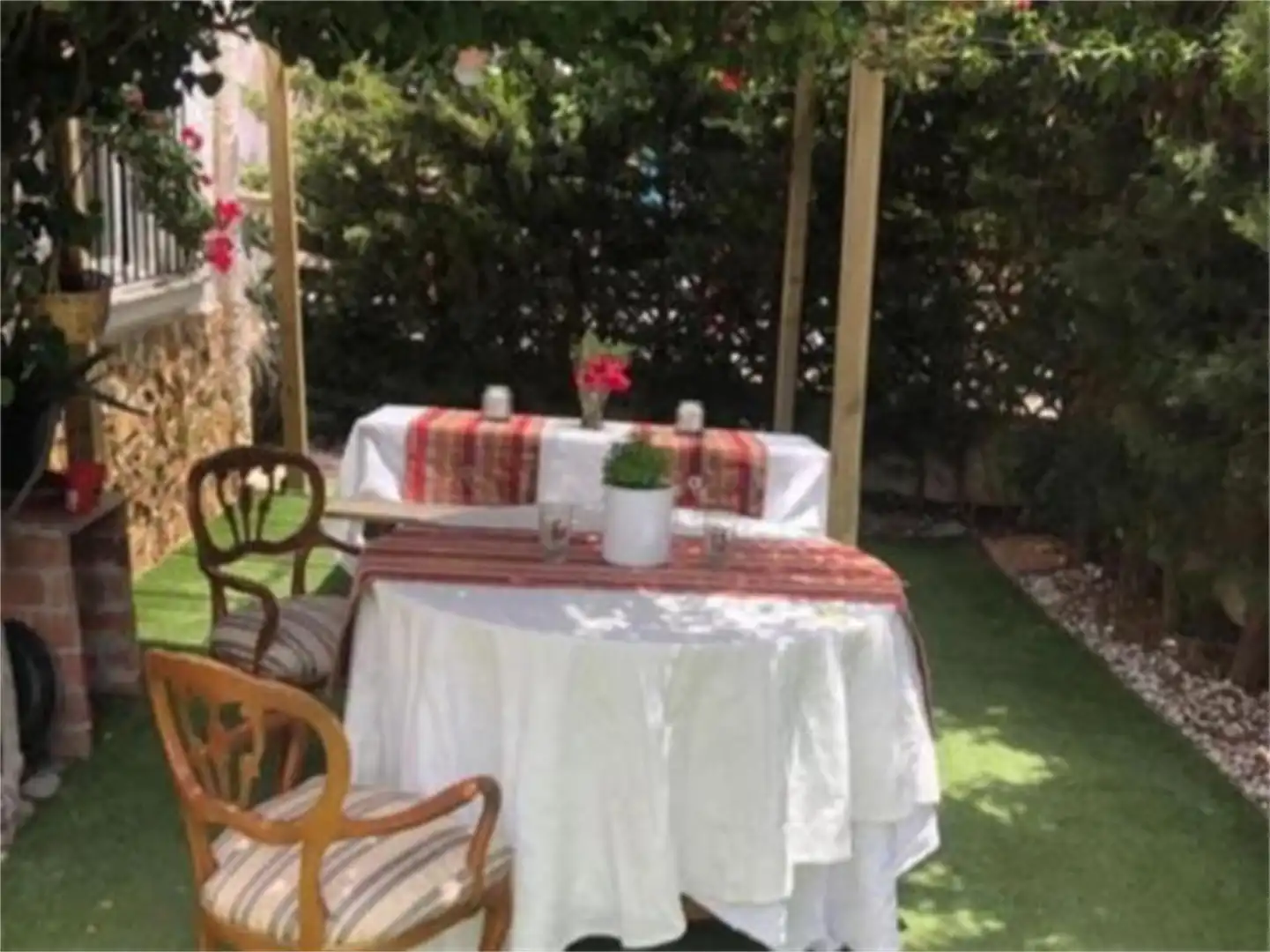 Terrassa de Casa o xalet de lloguer en Almería amb Aire condicionat, Calefacció i Jardí privat