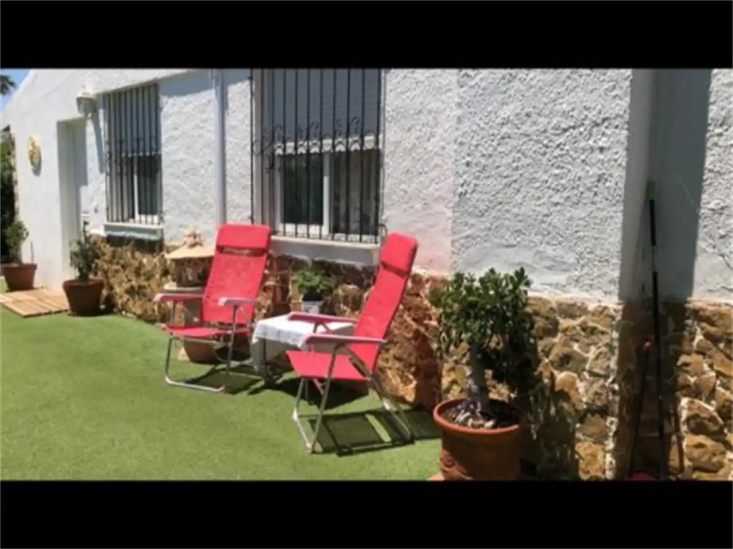 Terrassa de Casa o xalet de lloguer en Almería amb Aire condicionat, Calefacció i Jardí privat