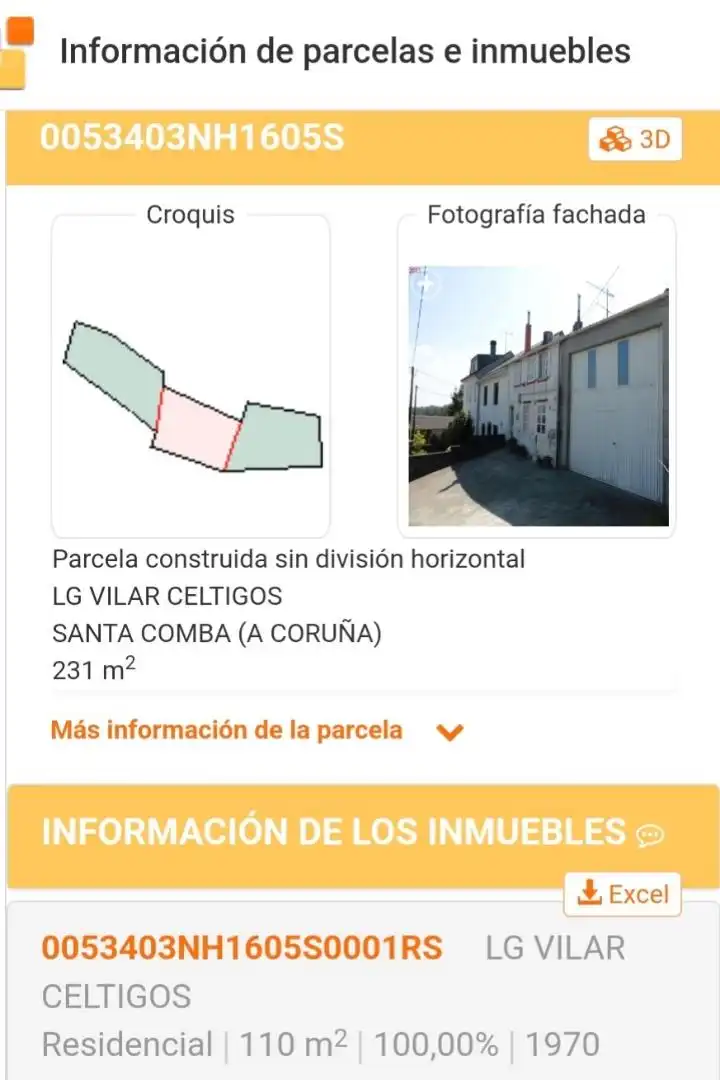 Einfamilien-Reihenhaus zum Verkauf in Santa Comba mit Abstellraum, Möbliert und Waschmaschine