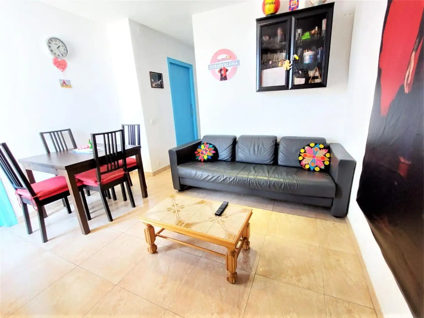 Habitació a Carrer de les Carretes, 55, El Raval Sala d'estar de Pis per a compartir en Barcelona amb Aire condicionat, Calefacció i Parquet