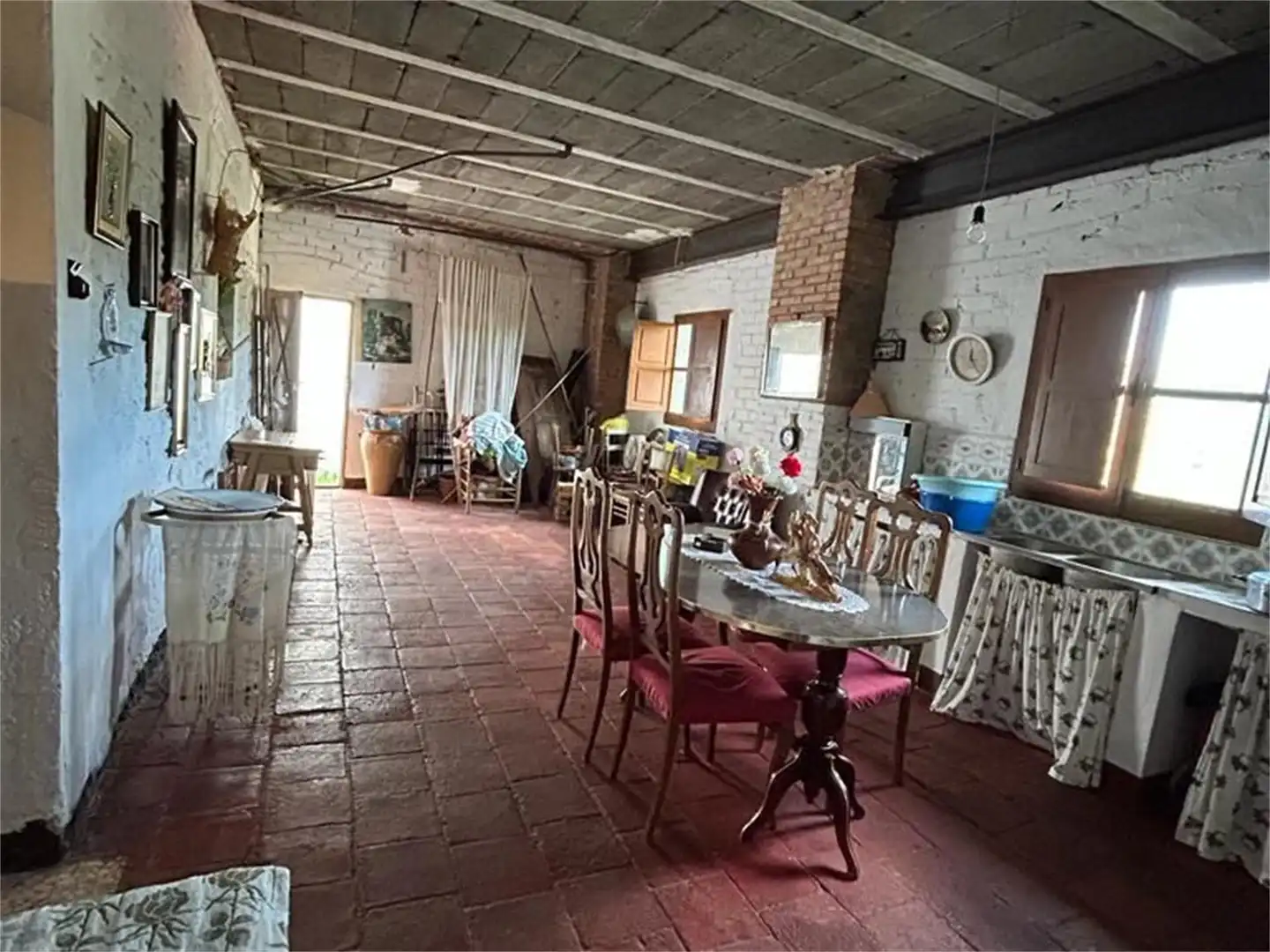Menjador de Finca rústica en venda en Fuencaliente amb Aire condicionat, Moblat i Balcó