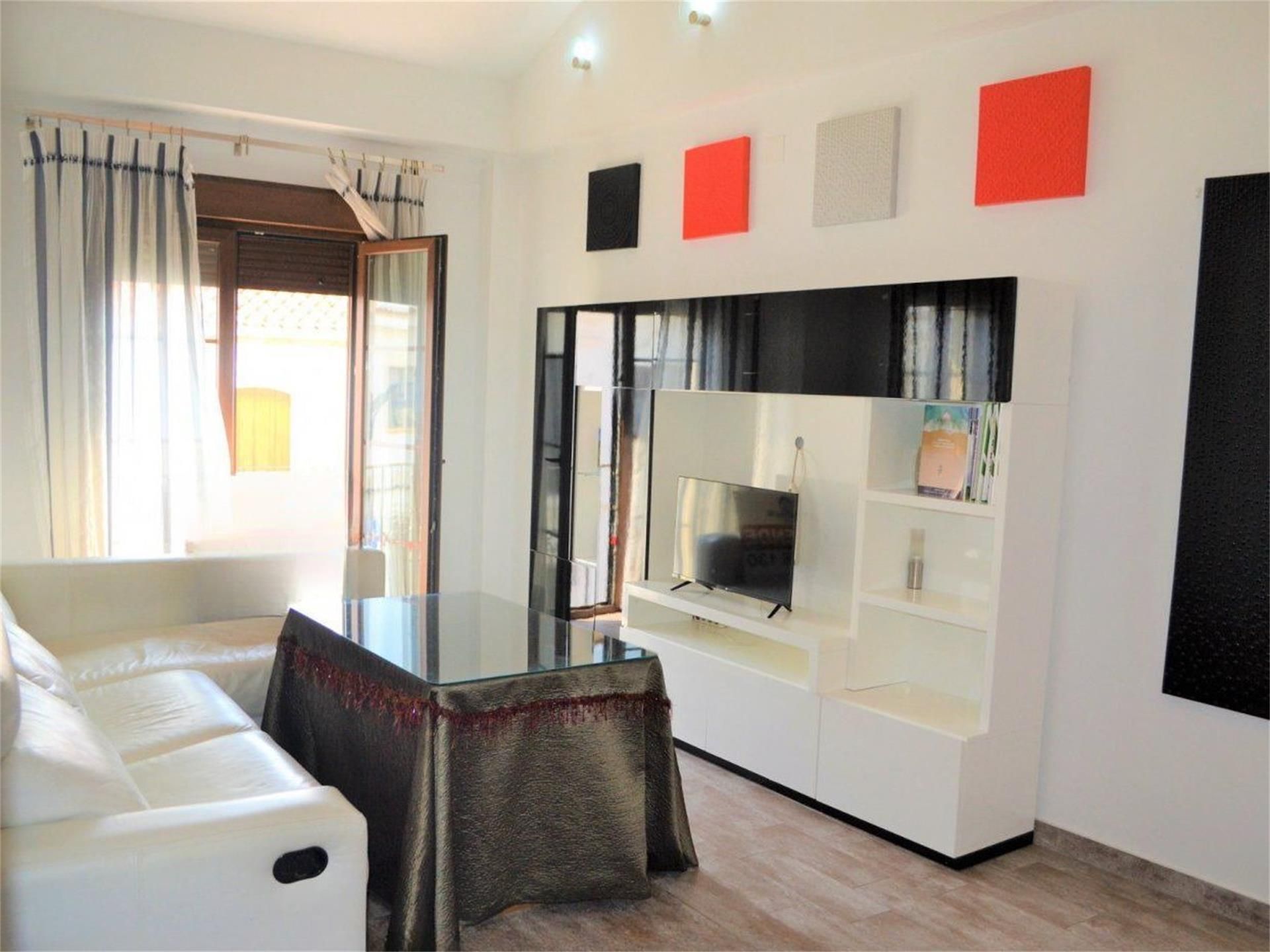 Sala d'estar de Pis en venda en Cartaya amb Aire condicionat, Terrassa i Balcó