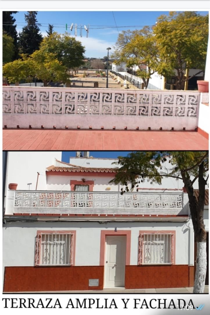 Exterior view of House or chalet for sale in El Cerro de Andévalo  with Air Conditioner, Heating and Terrace