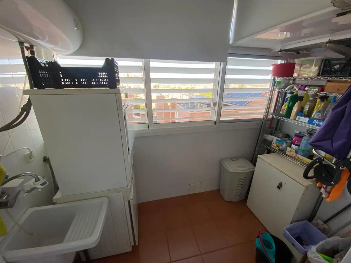 Wohnung zum Verkauf in Calle Bosnia, 8, Los Molinos - Villa Blanca Terrasse von Wohnung zum Verkauf in Almería mit Klimaanlage, Privatgarten und Terrasse