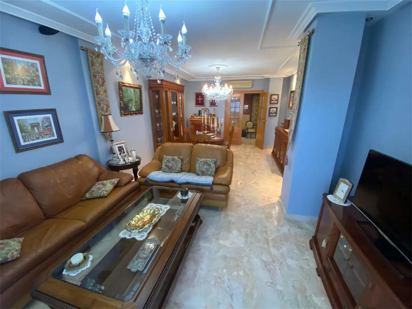 Wohnung zum Verkauf in Calle Bosnia, 8, Los Molinos - Villa Blanca Wohnzimmer von Wohnung zum Verkauf in Almería mit Klimaanlage, Privatgarten und Terrasse