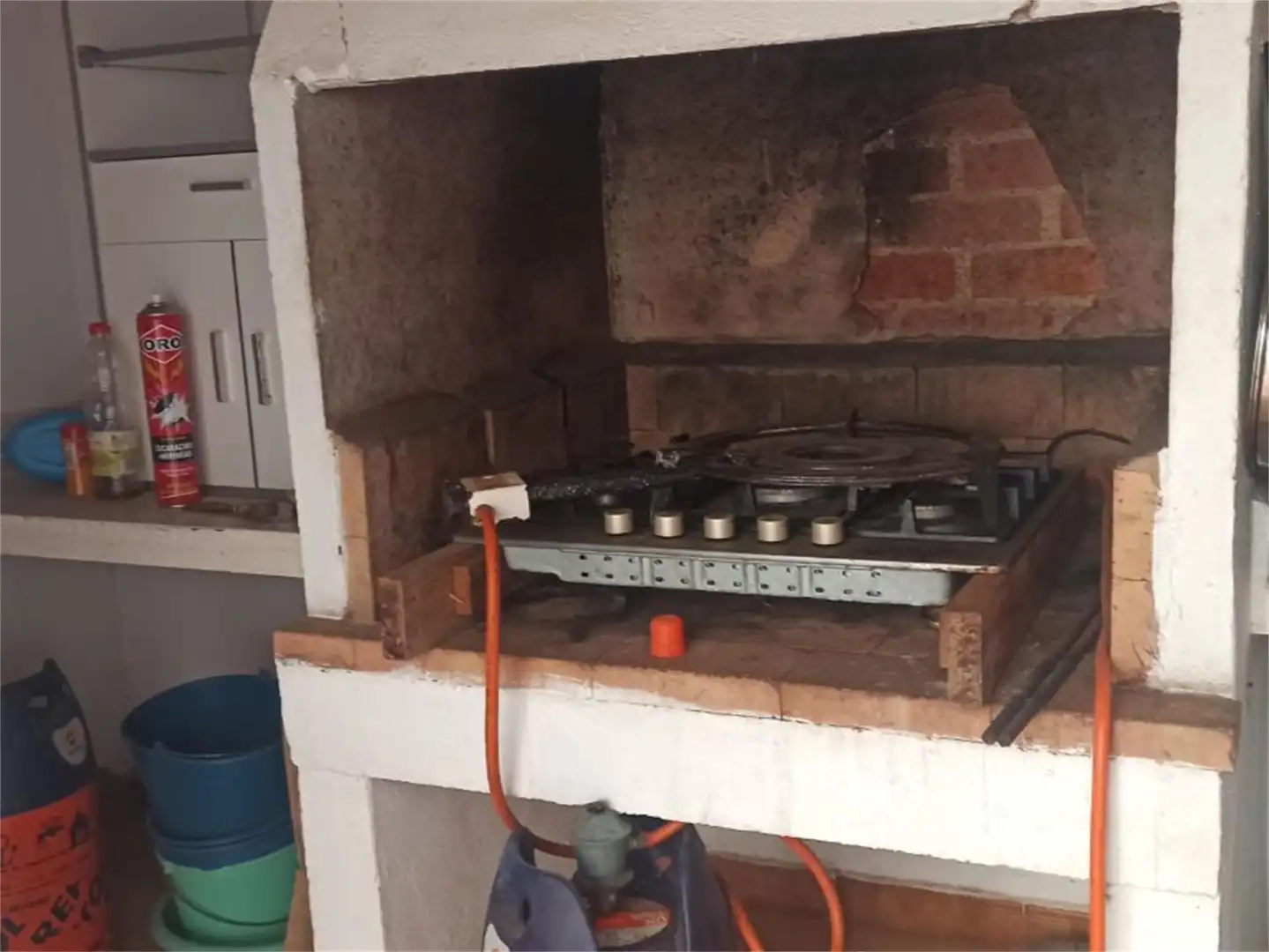 Cocina de Casa adosada en venta en El Robledo   con Aire acondicionado, Jardín privado y Amueblado