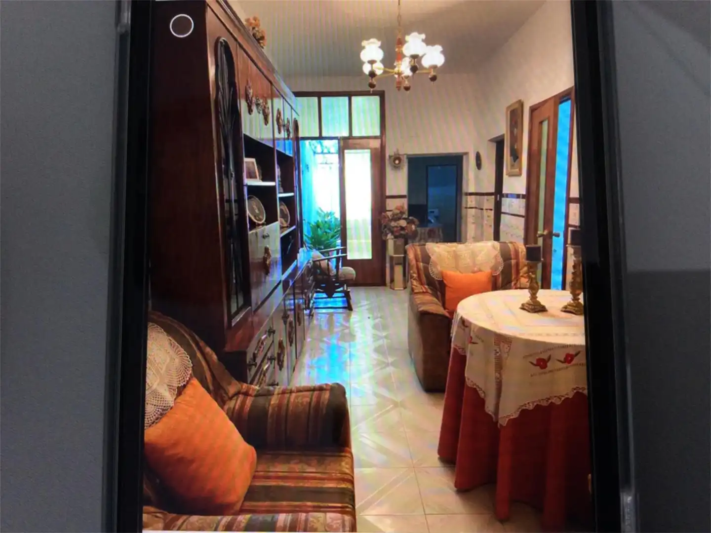 Sala de estar de Casa adosada en venta en Monterrubio de la Serena con Amueblado y Balcón