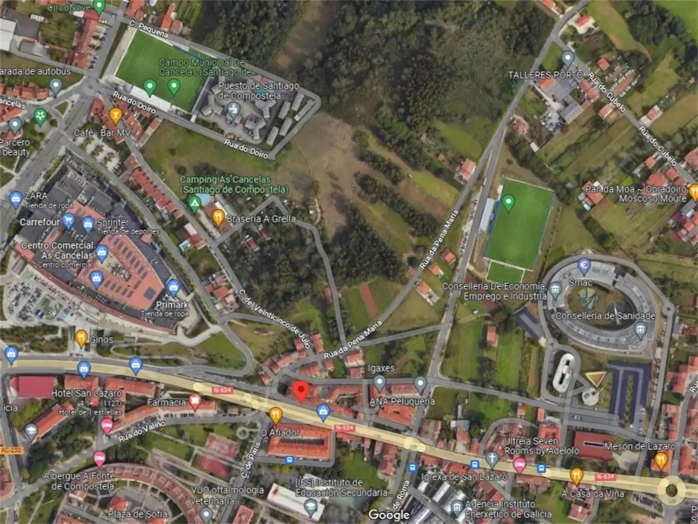 Flat for sale in Rúa do Valiño, 39, San Lázaro - Meixonfrío Exterior view of Flat for sale in Santiago de Compostela with Heating, Storage room and Furnished