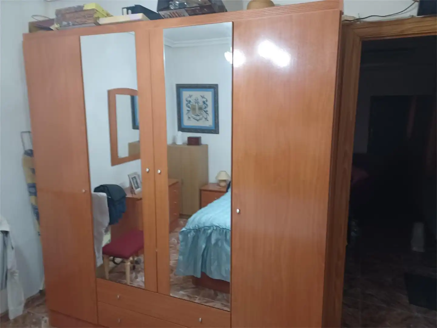 Schlafzimmer von Einfamilien-Reihenhaus zum Verkauf in Puertollano mit Klimaanlage