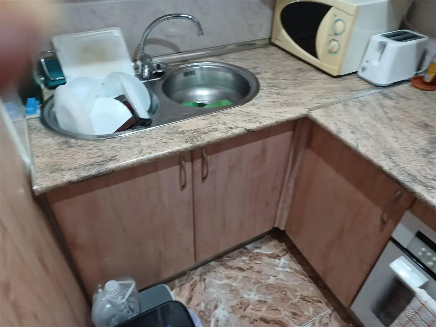 Küche von Einfamilien-Reihenhaus zum Verkauf in Puertollano mit Klimaanlage