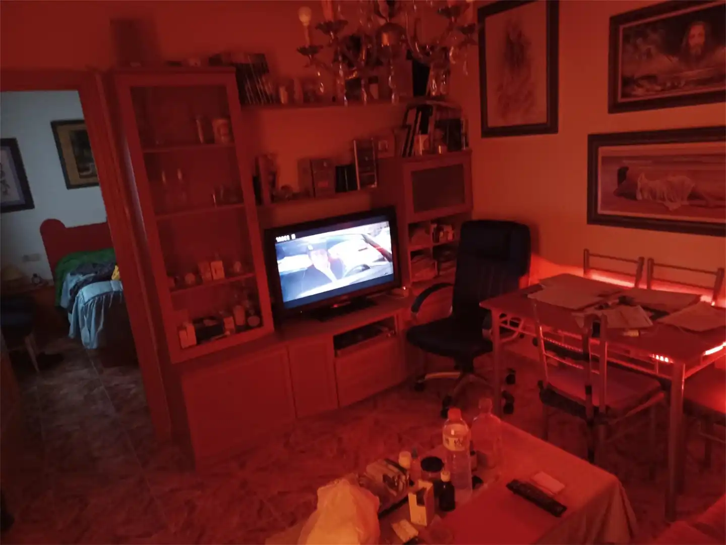 Wohnzimmer von Einfamilien-Reihenhaus zum Verkauf in Puertollano mit Klimaanlage