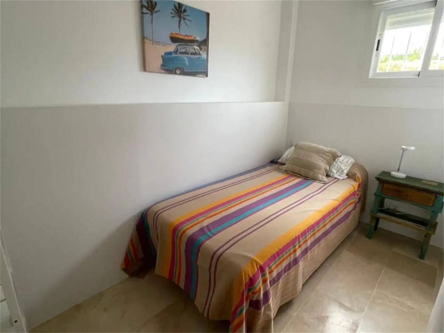 Schlafzimmer von Maisonette zum Verkauf in Santa Eulària des Riu mit Klimaanlage, Schwimmbad und Balkon