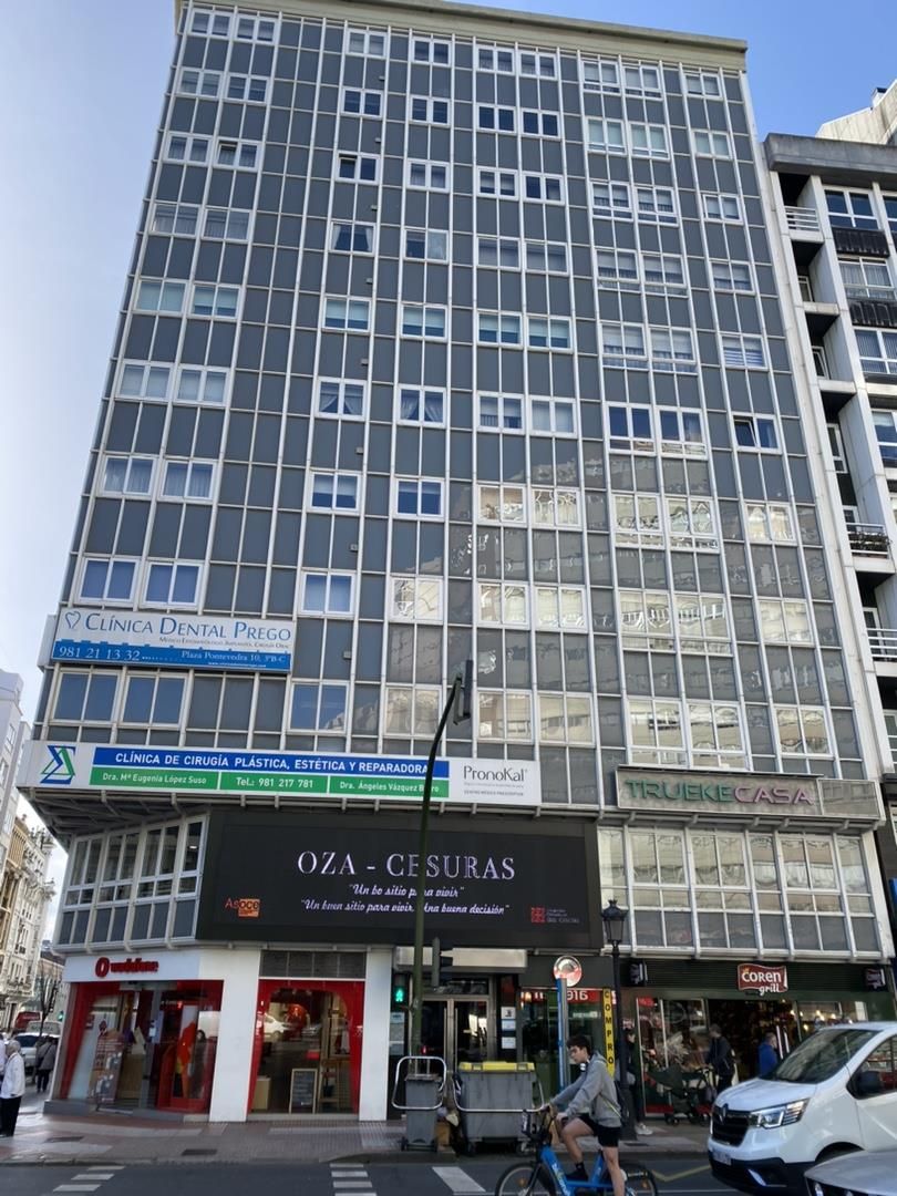 Vista exterior de Pis de lloguer en A Coruña Capital  amb Calefacció, Parquet i Terrassa