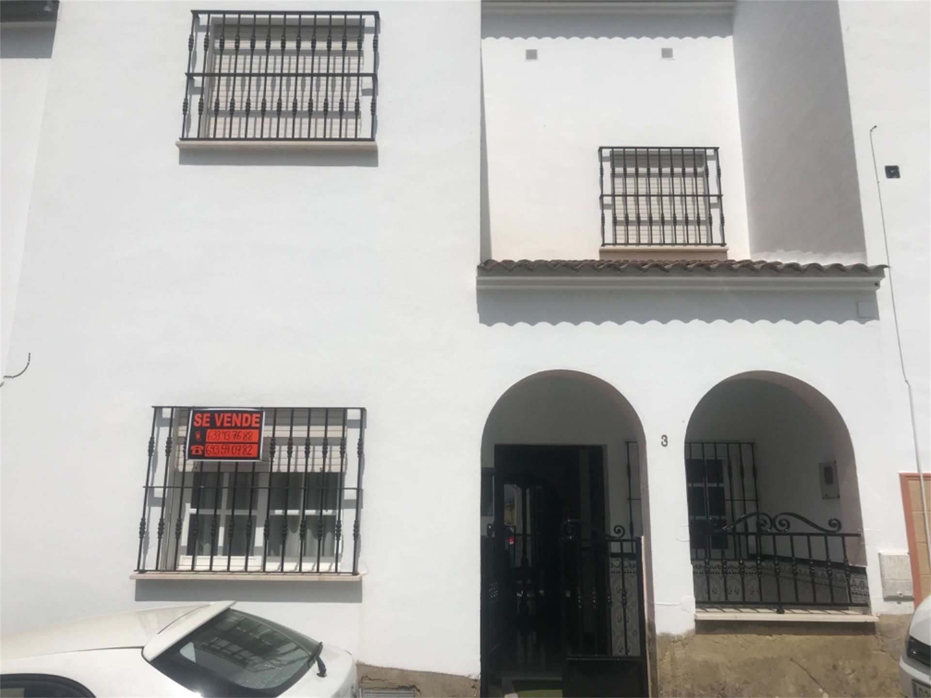 Exterior view of Single-family semi-detached for sale in Algodonales  with Air Conditioner and Terrace