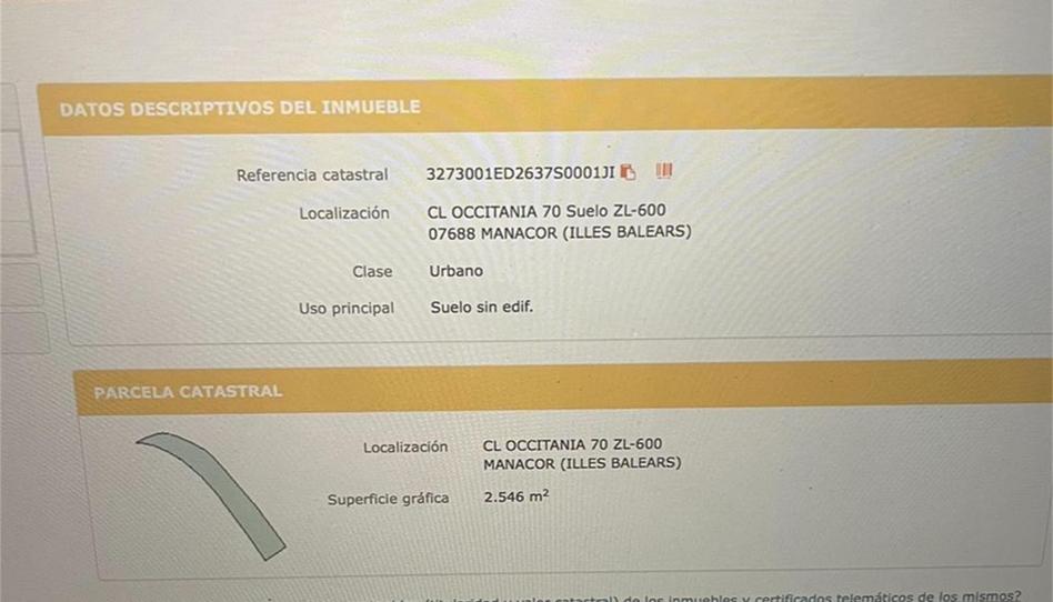 Photo 1 of Land for sale in Via Occitània, 302, Cala Murada, Illes Balears