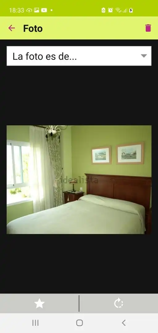 Habitación de Apartamento de alquiler en Rota con Aire acondicionado, Calefacción y Jardín privado