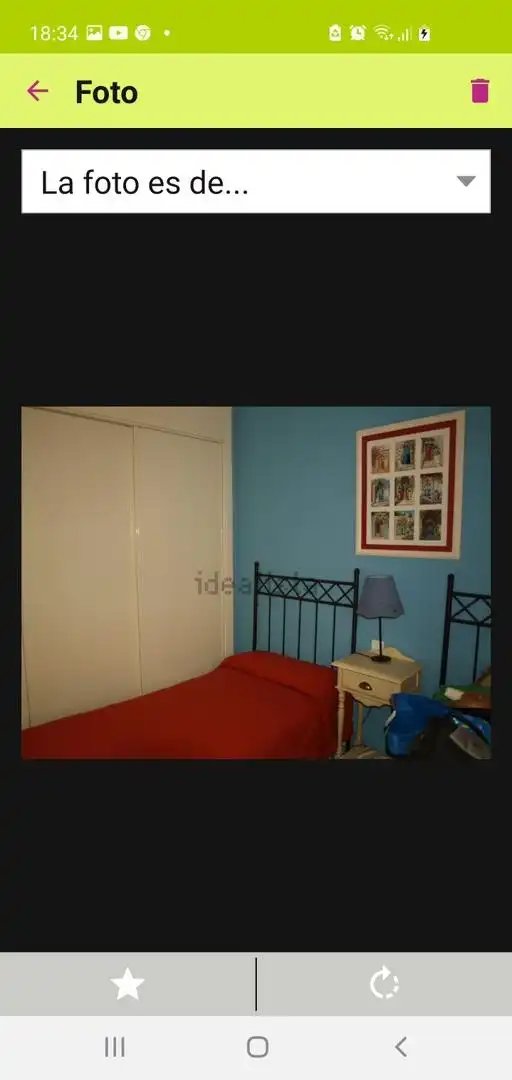 Habitación de Apartamento de alquiler en Rota con Aire acondicionado, Calefacción y Jardín privado