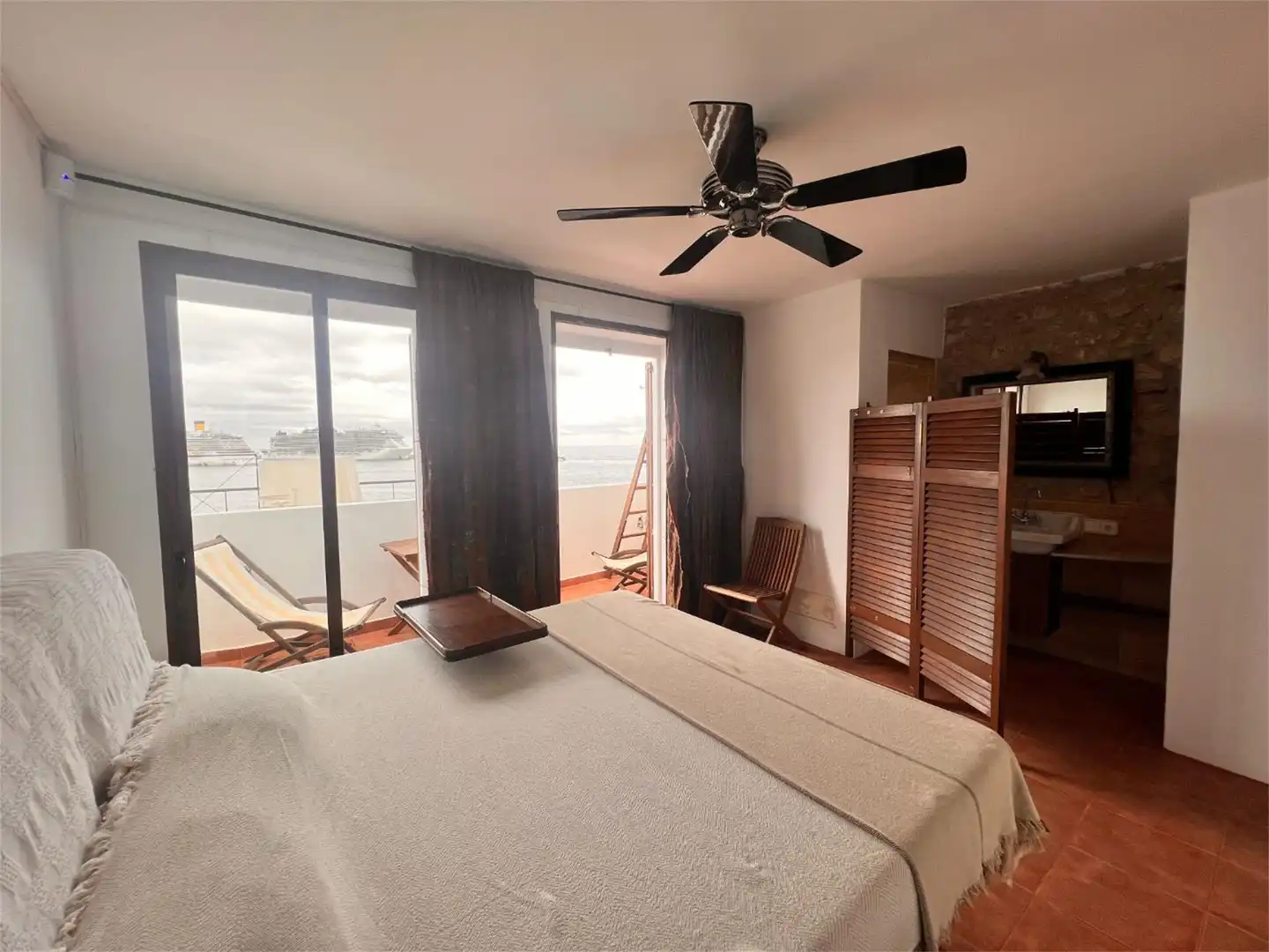 Schlafzimmer von Wohnung zum Verkauf in Eivissa mit Terrasse, Abstellraum und Möbliert
