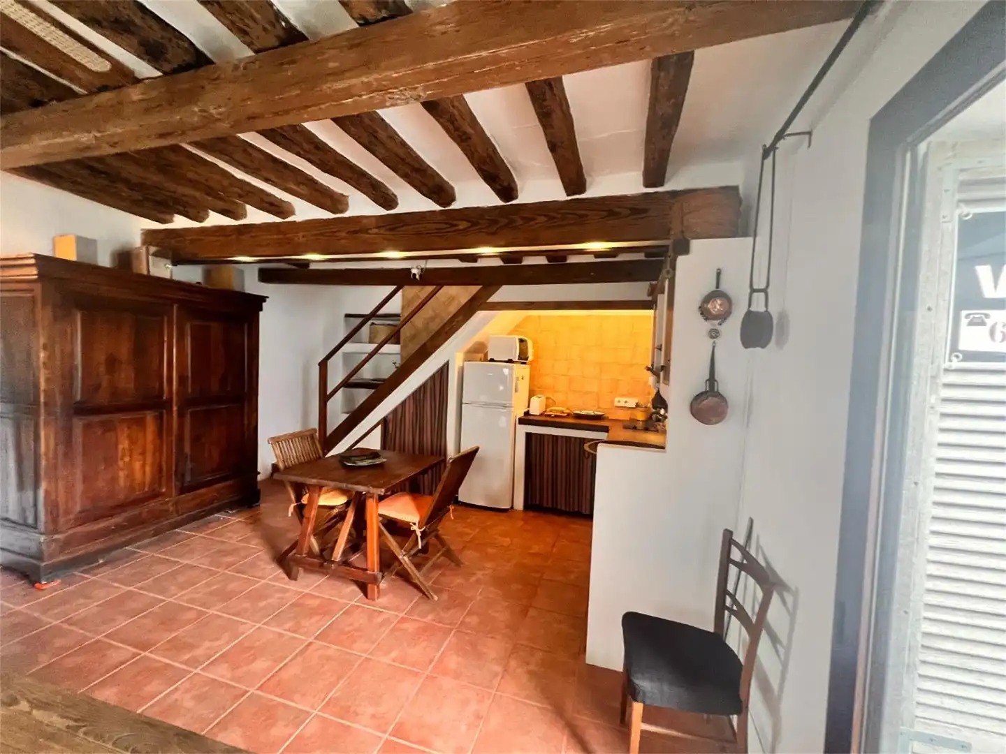 Küche von Wohnung zum Verkauf in Eivissa mit Terrasse, Abstellraum und Möbliert