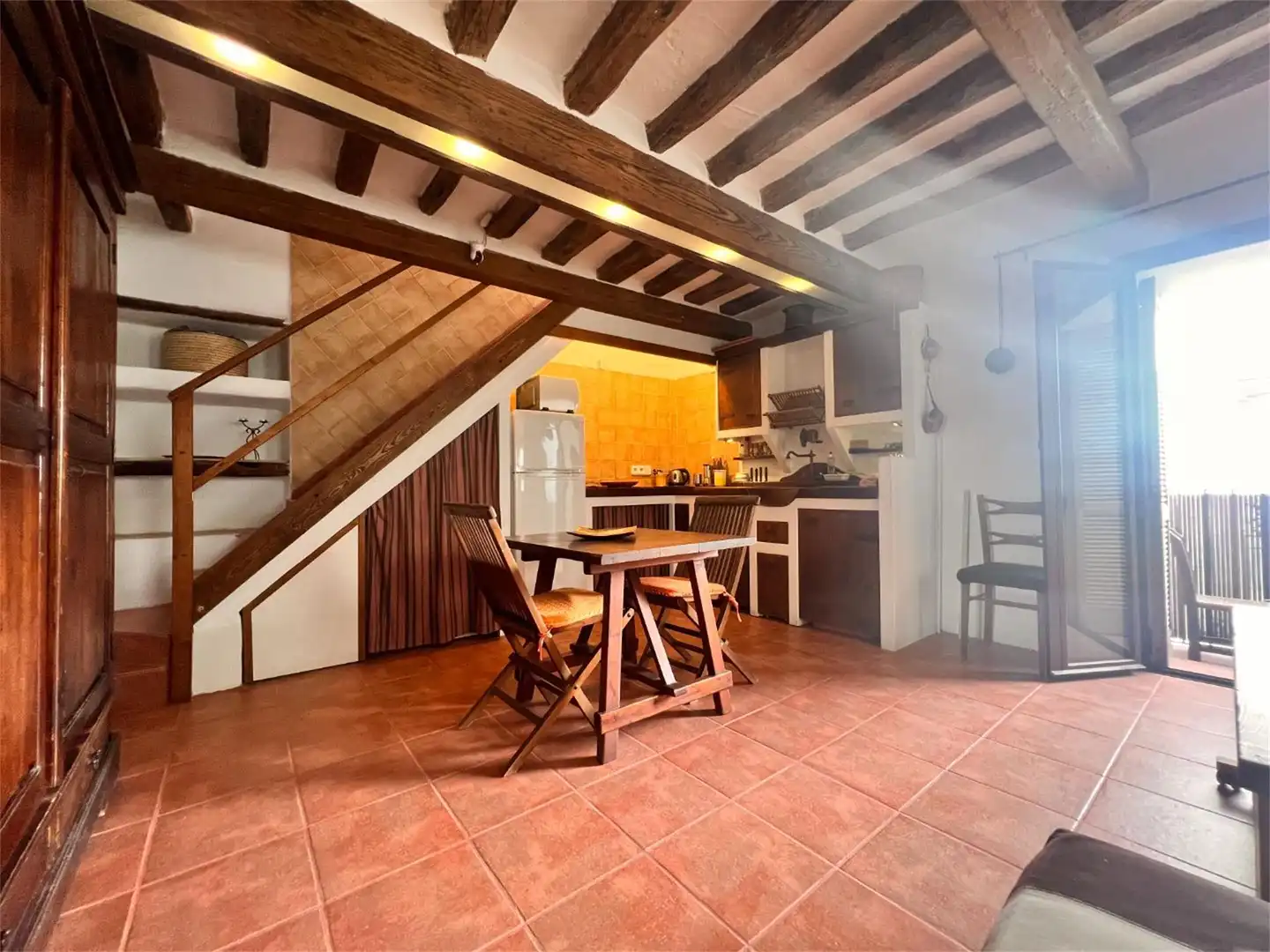 Küche von Wohnung zum Verkauf in Eivissa mit Terrasse, Abstellraum und Möbliert