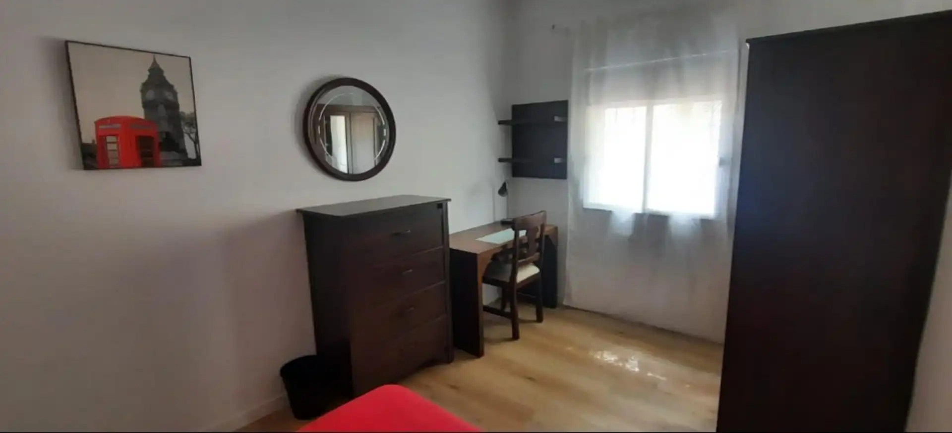 Bedroom of Flat for share in Murcia  with Air Conditioner, Parquet flooring and Furnished