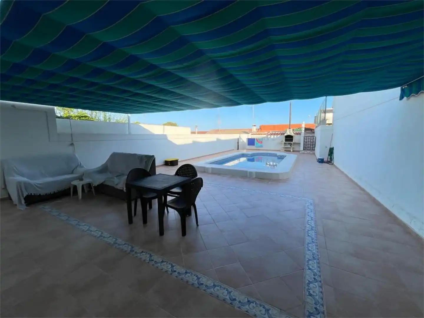Terrassa de Casa o xalet en venda en Pilar de la Horadada amb Aire condicionat, Terrassa i Piscina