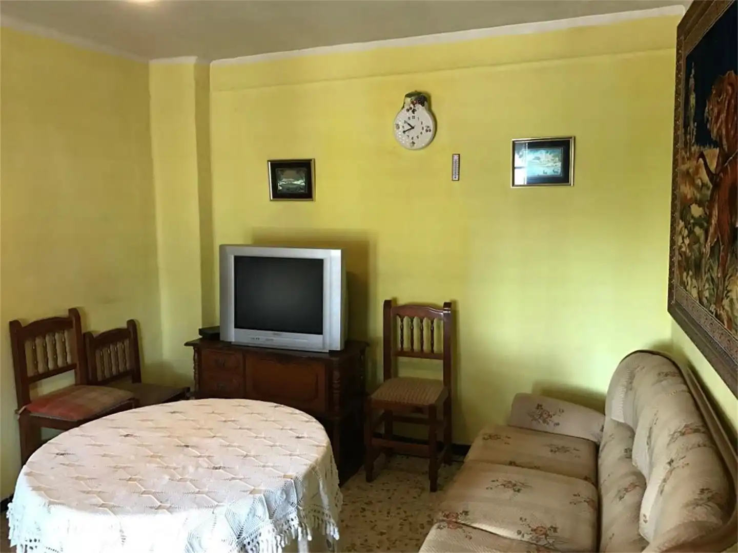 Flat for sale in Calle Humbría, 3, Cubel Living room of Flat for sale in Cubel with Heating, Private garden and Storage room