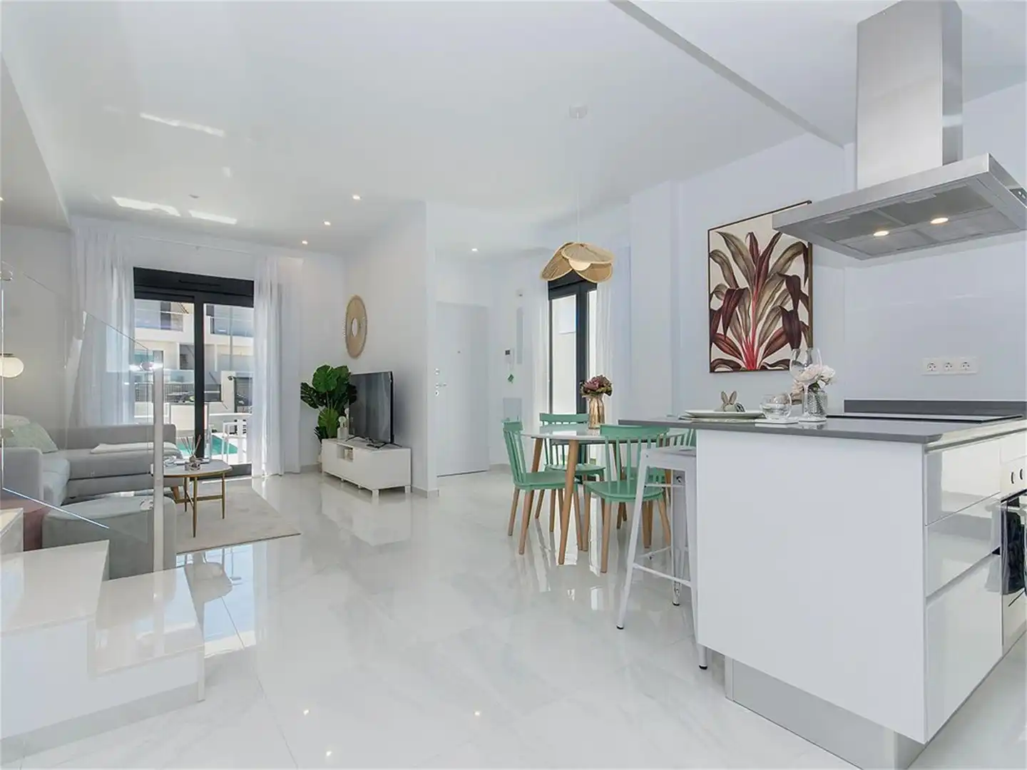 Sala d'estar de Casa o xalet en venda en Orihuela amb Aire condicionat, Jardí privat i Terrassa
