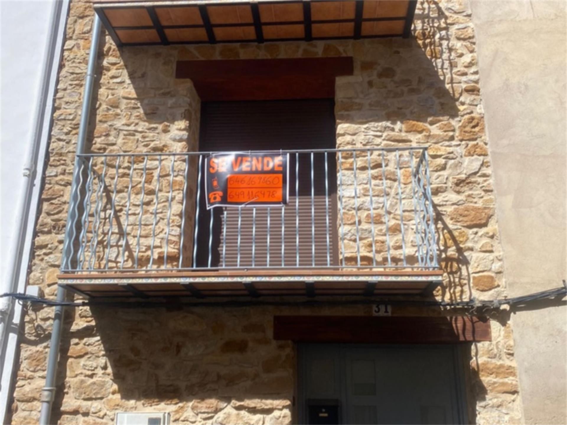 Terraza de Casa adosada en venta en Benasal con Calefacción, Horno y Lavadora