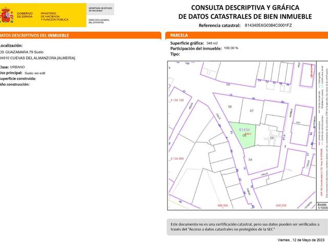 Terreno en Venta en Barriada Guazamara, 79 en Guazamara - Los Lobos
