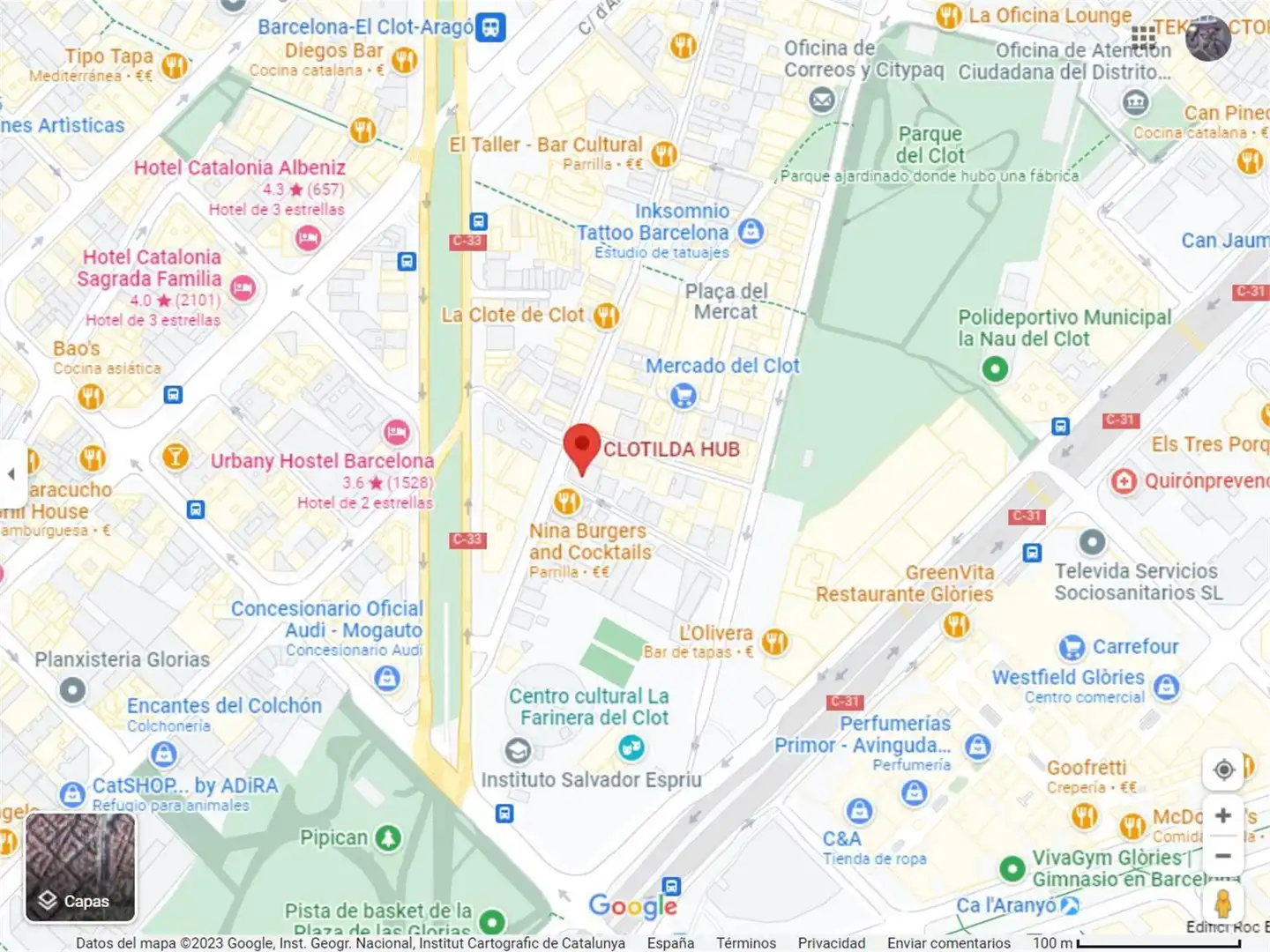 Oficina de alquiler en Carrer del Clot, 36, El Clot Vista exterior de Oficina de alquiler en Barcelona con Aire acondicionado, Calefacción y Parquet