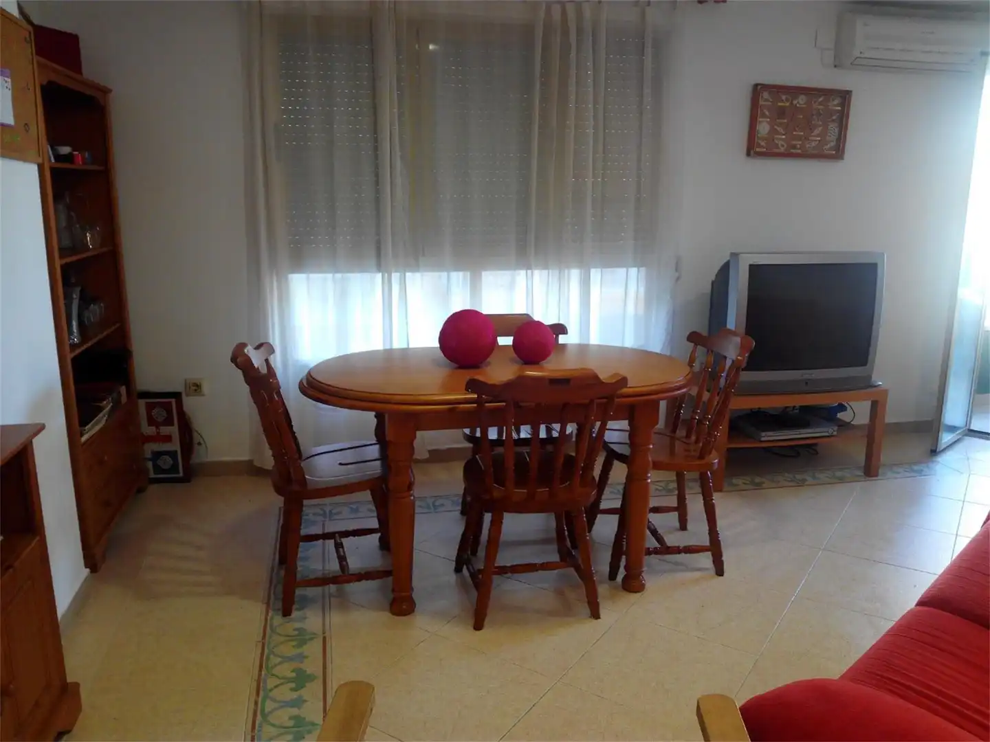 Piso de alquiler en Carrer de Blasco Ibáñez, 16, El Perelló Comedor de Piso de alquiler en Sueca con Aire acondicionado, Terraza y Piscina