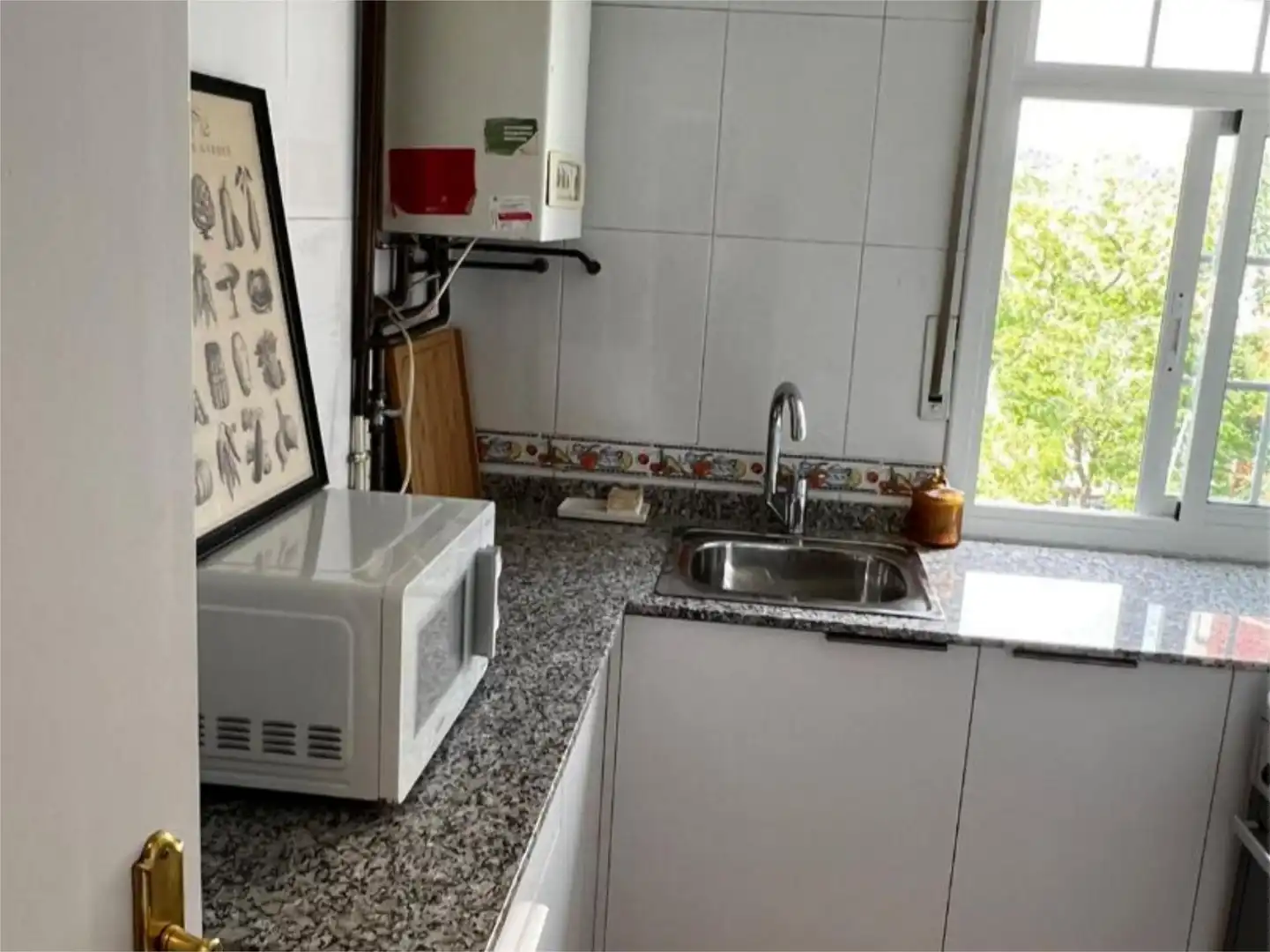 Cocina de Piso para compartir en Barcelona con Calefacción, Parquet y Amueblado