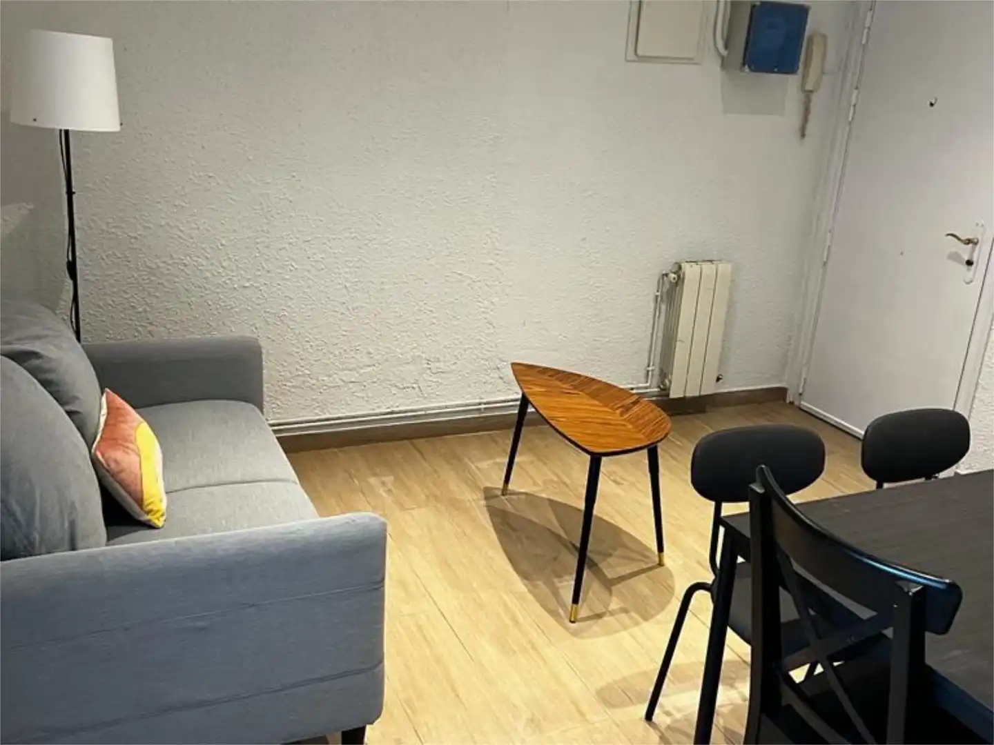 Sala de estar de Piso para compartir en Barcelona con Calefacción, Parquet y Amueblado