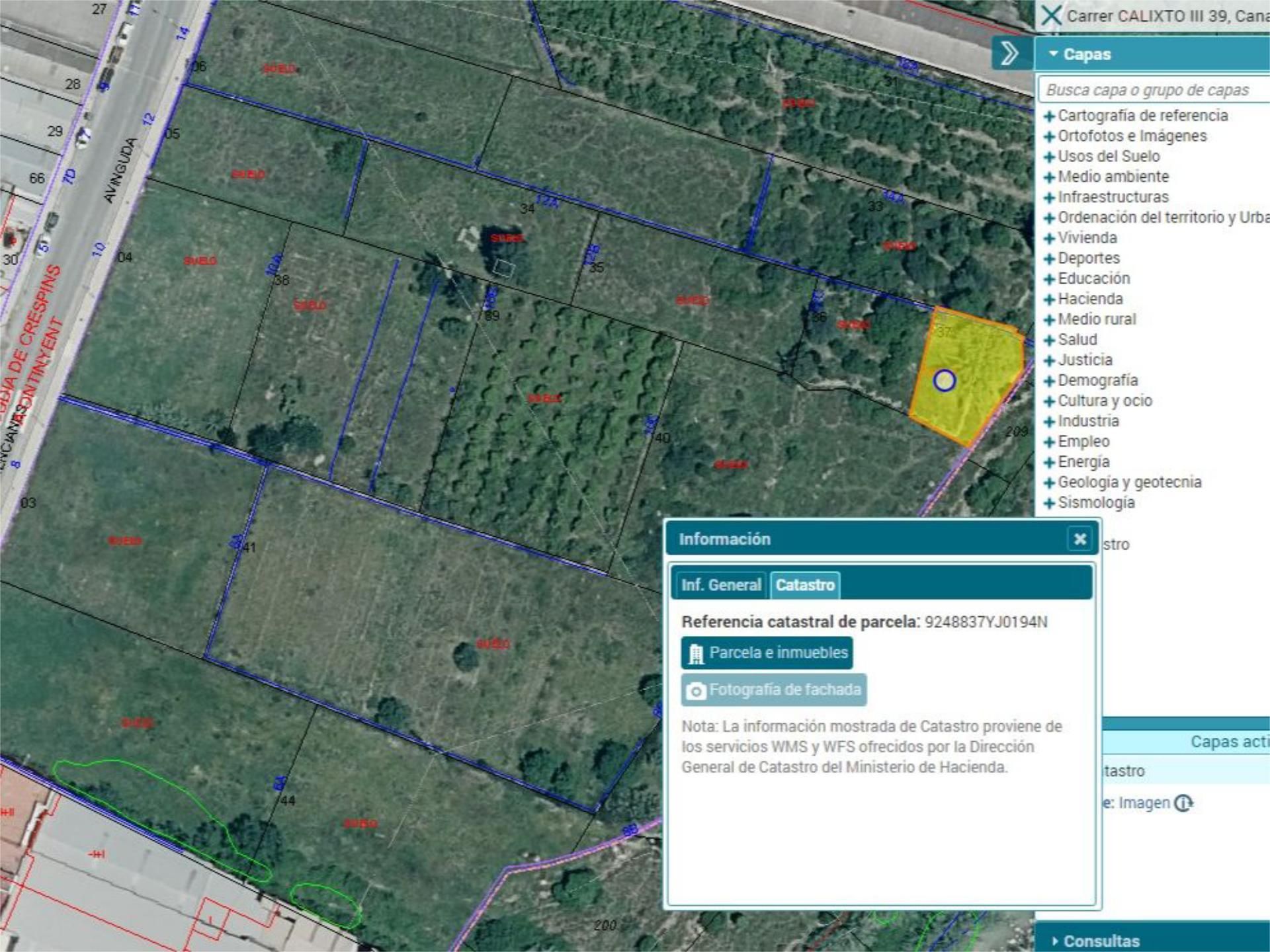 Constructible Land for sale in Canals