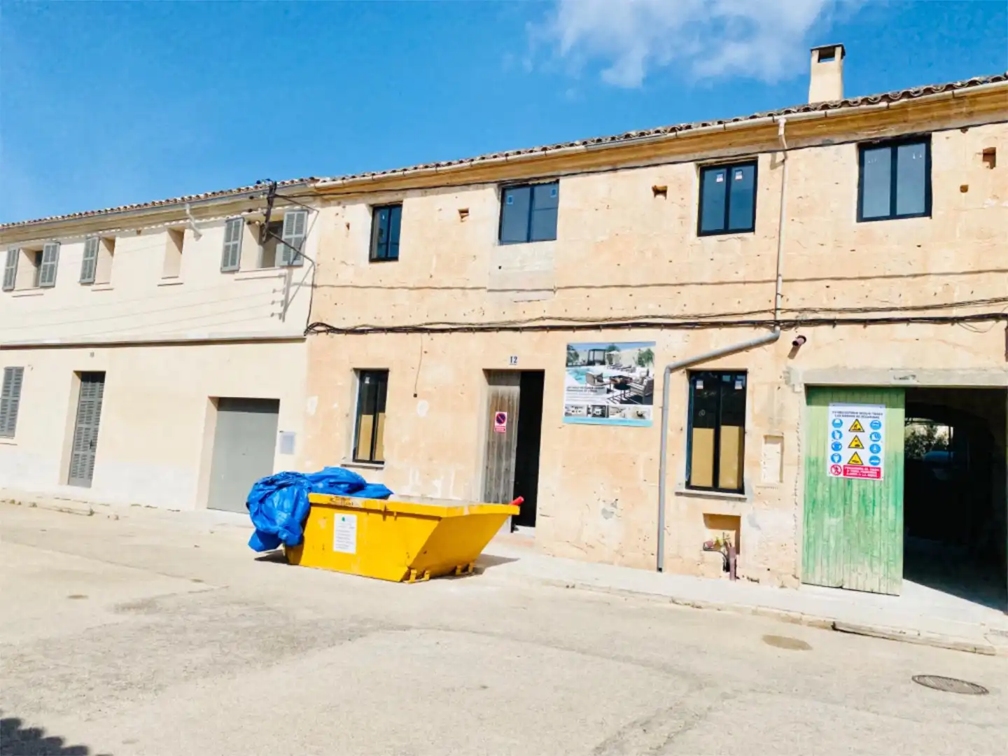 Exterior view of Detached homes for sale in Ses Salines  with Air Conditioner, Terrace and Swimming Pool