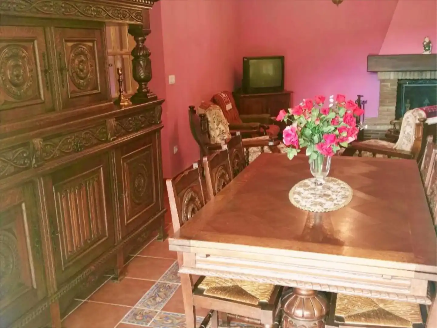 Dining room of Houses for sale in Santa María del Campo  with Heating, Private garden and Parquet flooring