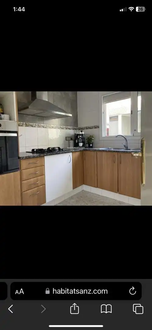 Cocina de Casa adosada en venta en Riudarenes con Jardín privado, Parquet y Terraza