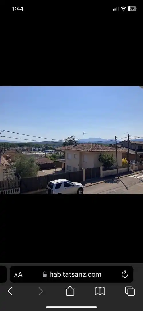 Vista exterior de Casa adosada en venta en Riudarenes con Jardín privado, Parquet y Terraza