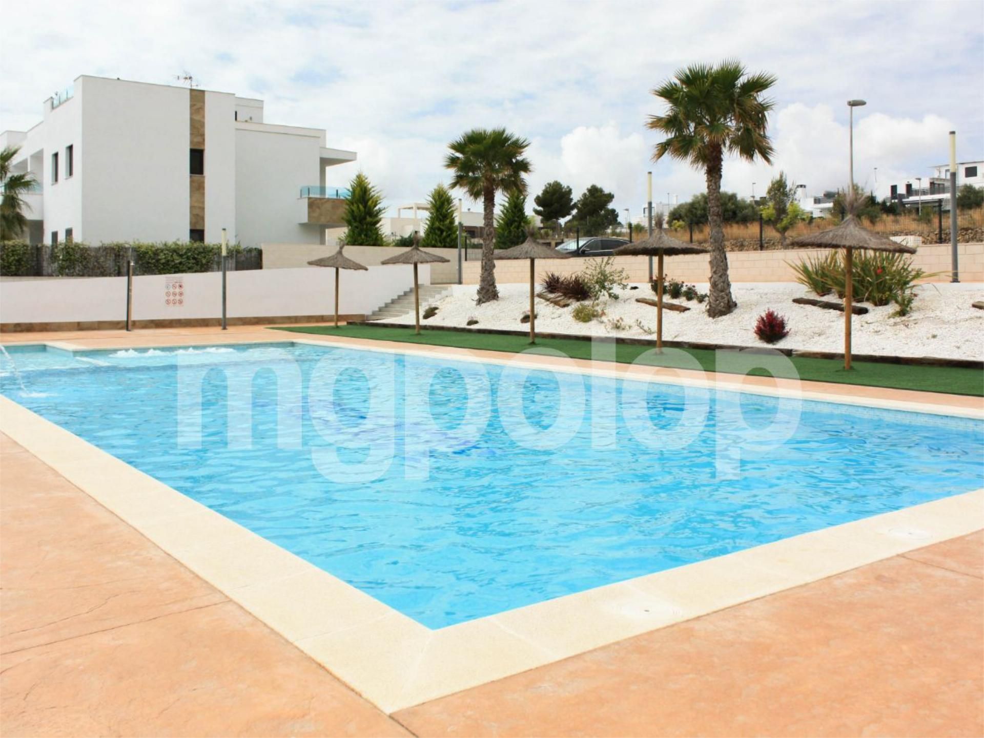Swimming pool of Flat for sale in Polop  with Air Conditioner, Heating and Terrace