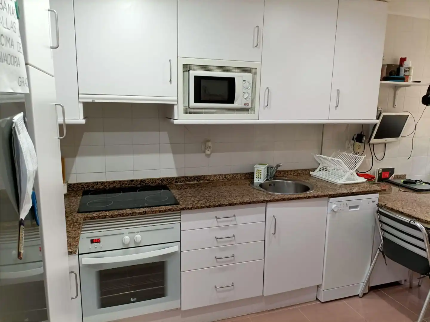 Kitchen of Flat for rent in Mazarrón  with Air Conditioner, Heating and Terrace