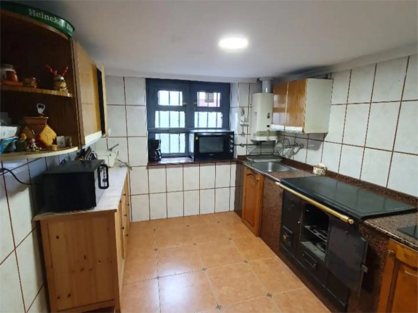 Kitchen of Flat for sale in Langreo  with Storage room, Furnished and Balcony